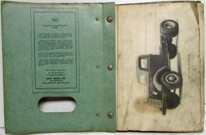 1947 Mack EQT Model Truck Parts Book