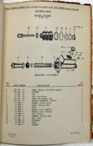 1949 Mack EGU COE Model Truck with EN330 Engine Parts Book - Number 1541