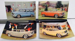 1961 Studebaker Lark Post Cards Hardtop Wagon Convertible Cruiser Sedan Set NOS