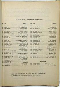 1954 Mack B50T Model Truck Parts Book - Number 2210