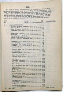 1954 Mack B50T Model Truck Parts Book - Number 2210