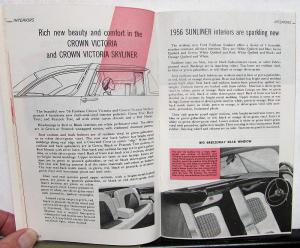 1956 Ford Salesmans Facts Data Specifications Book Skyliner Fairlane Thunderbird