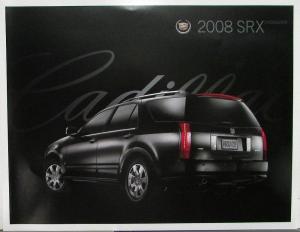 2008 Cadillac SRX Crossover Data Sheet with Exterior Color Options Original