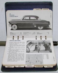 1954 Mercury Sales Manual Product Facts Data Book Monterey Custom Sun Valley