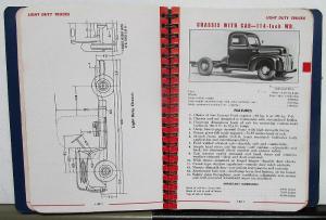 1947 Ford Truck Salesmens Facts Data Specifications Sales Book Pickup H/D Panel