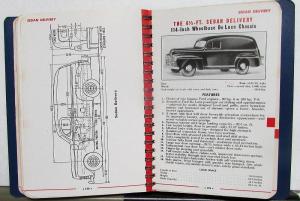 1947 Ford Truck Salesmens Facts Data Specifications Sales Book Pickup H/D Panel