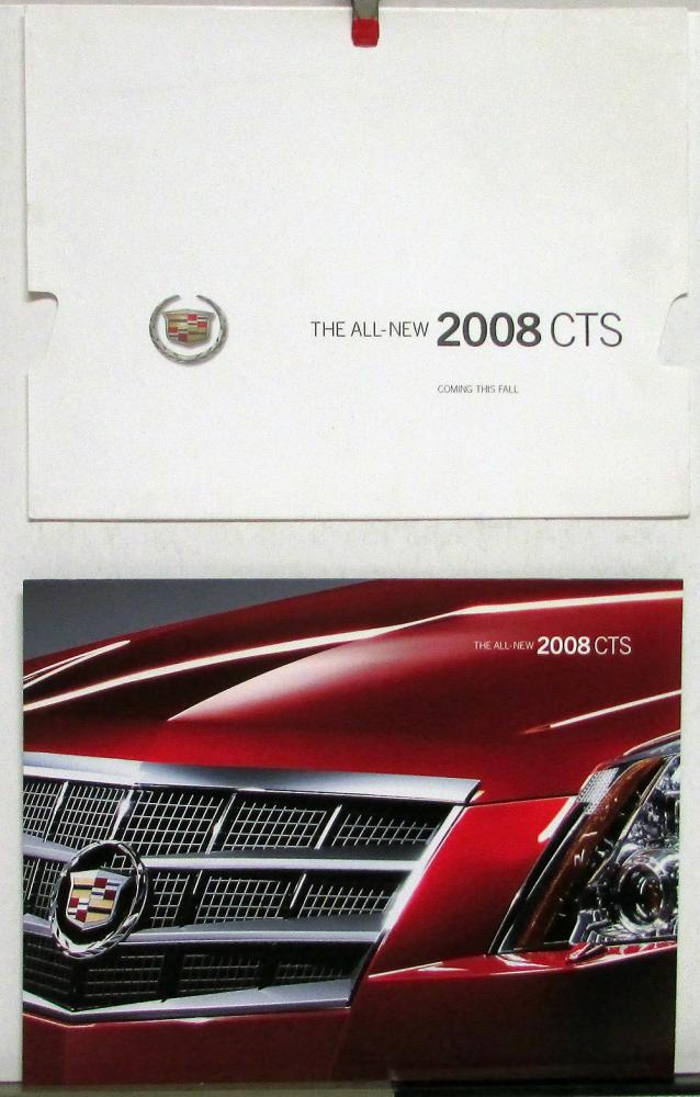 2008 Cadillac CTS All New Sales Folder Brochure with Slip Cover Original