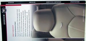 2008 Cadillac CTS Details Book DEALER SALESMAN ITEM ONLY Comparisons Original