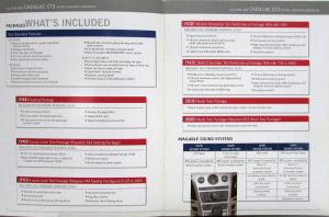 2008 Cadillac CTS Initial Ordering Workbook DEALER ONLY ITEM Original