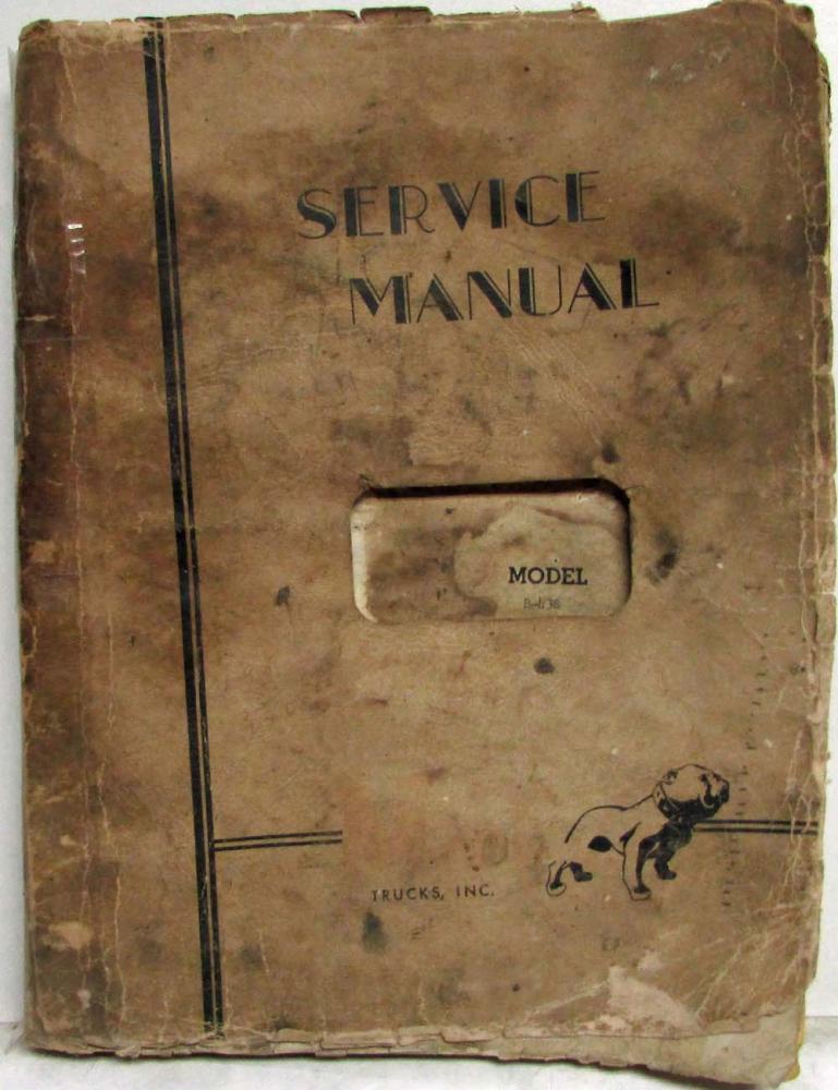 1959 Mack B43S 1876-81 Truck Service Shop Manual for Hicklin Motor Lines