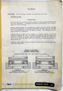 1959 Mack B43S 1876-81 Truck Service Shop Manual for Hicklin Motor Lines