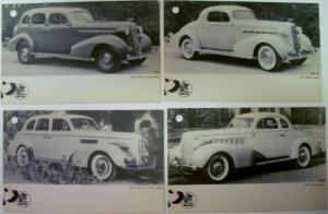 1936 1937 1939 Post Cards By Cadillac Standard Used Cars LaSalle Coupe & Sedan