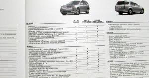 2008 Cadillac SRX Crossover FRENCH Sales Brochure Original