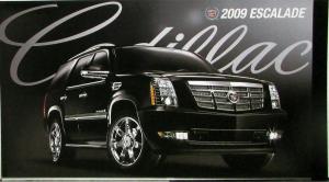 2009 Cadillac Escalade Sales Folder MAILER Original