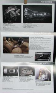 2009 Cadillac CTS Sales Folder MAILER Original