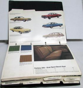 1974 Buick Dealer Album Color & Trim Selections Riviera LeSabre Gran Sport Regal