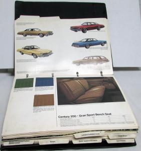 1974 Buick Dealer Album Color & Trim Selections Riviera LeSabre Gran Sport Regal