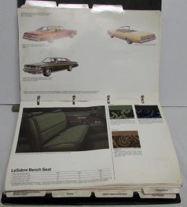 1974 Buick Dealer Album Color & Trim Selections Riviera LeSabre Gran Sport Regal