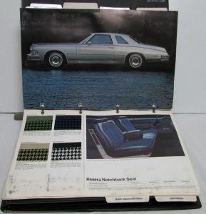 1974 Buick Dealer Album Color & Trim Selections Riviera LeSabre Gran Sport Regal