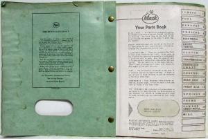 1969 Mack Truck DM831ST 1058-59 Model Parts Book - Number 7469