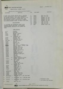 1969 Mack Truck DM831ST 1058-59 Model Parts Book - Number 7469
