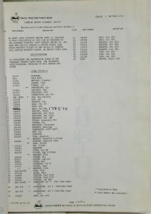 1969 Mack Truck DM831ST 1058-59 Model Parts Book - Number 7469