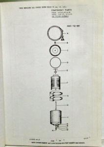 1969 Mack Truck DM831ST 1058-59 Model Parts Book - Number 7469