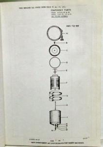 1969 Mack Truck DM831ST 1058-59 Model Parts Book - Number 7469