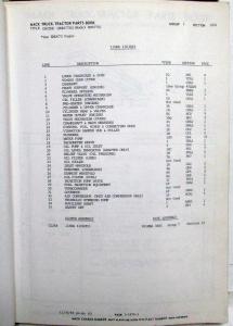 1970 Mack Truck DM607S Model Parts Book - Number 8299