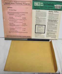 1963 Ford Dealers Retail Sales Training Program Light Duty Trucks Booklets