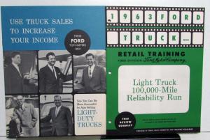 1963 Ford Dealers Retail Sales Training Program Light Duty Trucks Booklets