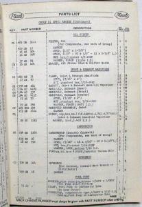 1956 Mack Truck D42P and D42T Model Parts Book - Number 2351