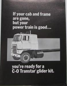 1971 IH International Truck C O Transtar Glider Kit Sales Brochure Original