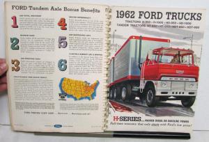 1962 Ford Fleet Owner Handbook Falcon Ranchero Pickup F-Series School Bus Parcel