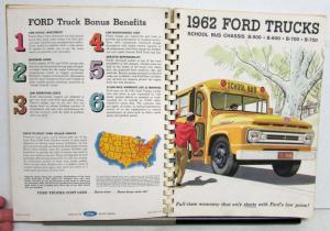 1962 Ford Fleet Owner Handbook Falcon Ranchero Pickup F-Series School Bus Parcel