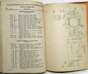 1942 Mack Truck CM Diesel Electric Bus END605 Parts Book - Number 1359 - US Navy