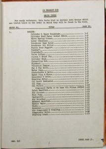 1938 Mack Truck CW Transit Bus CU Engine Parts Book Number 626 - Intl Railway Co