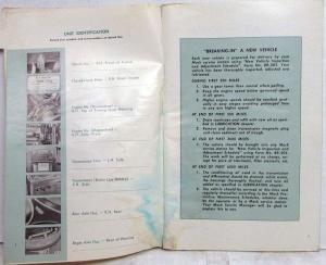 1959 Mack B H and N Models Owners Operation Manual - Gas Engine TS439