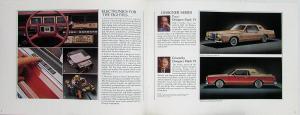 1980 Lincoln Continental Mark VI Town Car & Coupe Sales Brochure & Spec Sheet