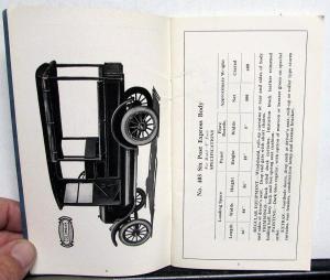 1924 Columbia Wagon & Body Co Commercial Ford Model T Bodies Catalog No 54