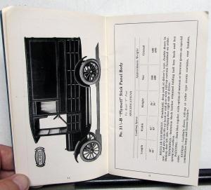 1924 Columbia Wagon & Body Co Commercial Ford Model T Bodies Catalog No 54