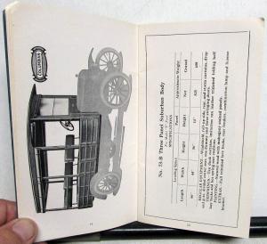 1924 Columbia Wagon & Body Co Commercial Ford Model T Bodies Catalog No 54