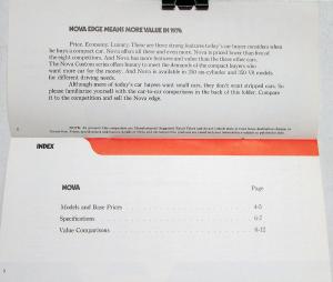 1974 Chevrolet NOVA Competition DEALER Salesmen Only Item Original