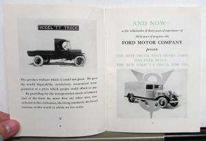 1934 Ford Flathead V8 Truck It Will Pay You To Know Sales Brochure