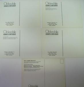 NOS 1971 Oldsmobile Dealer Post Cards Delta 88 Custom Toronado Cutlass F-85