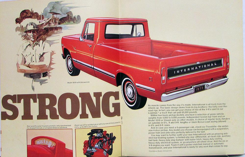 1973 IH International Pickup Truck Model 1010 Specs Colors Sales