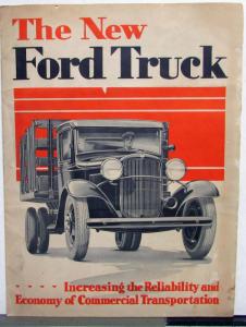 1932  Ford  Commercial Truck Panel Delivery Station Wagon School Bus Brochure