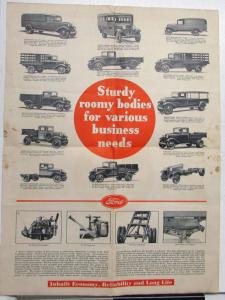 1932  Ford  Commercial Truck Panel Delivery Station Wagon School Bus Brochure