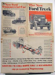 1932  Ford  Commercial Truck Panel Delivery Station Wagon School Bus Brochure