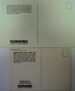 NOS 1972 Oldsmobile Dealer Post Cards Cutlass Hardtop Sedan S SMART BUYER SALE